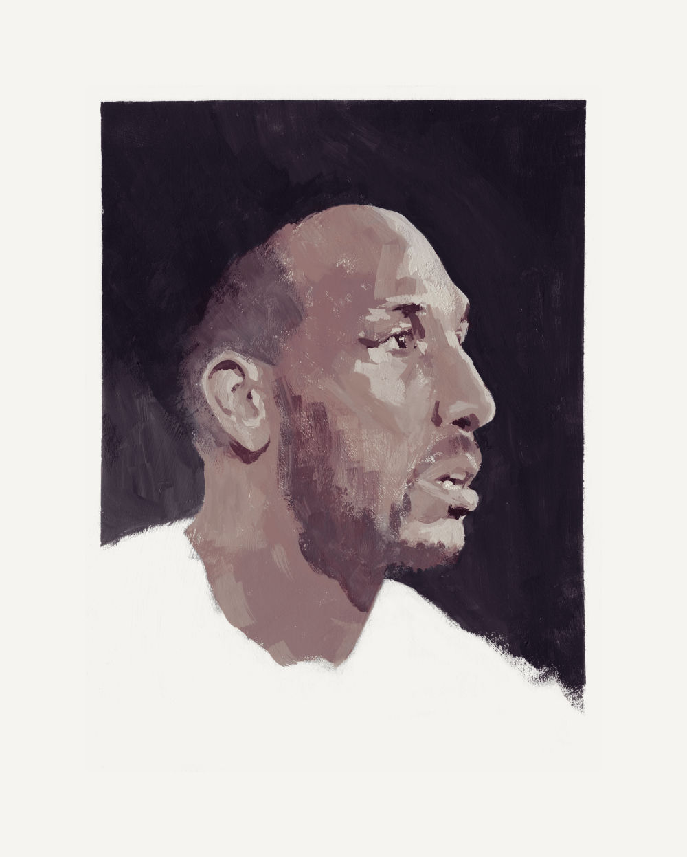 Aubameyang Painting in Gouache, by Artist & Illustrator James Martin