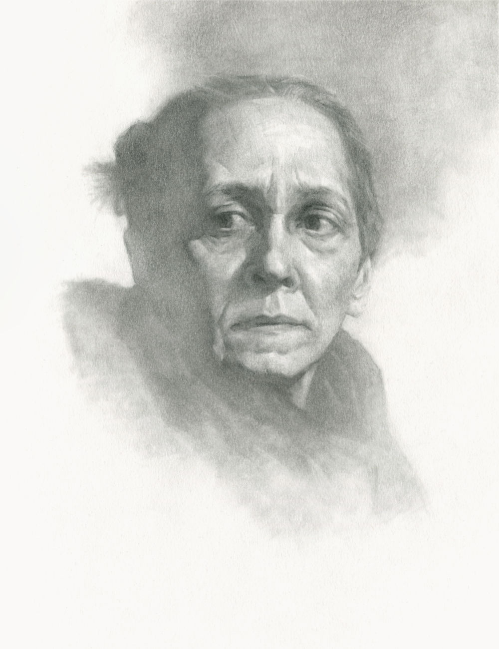 Portrait Drawing in Graphite on Paper, by Artist & Illustrator James Martin