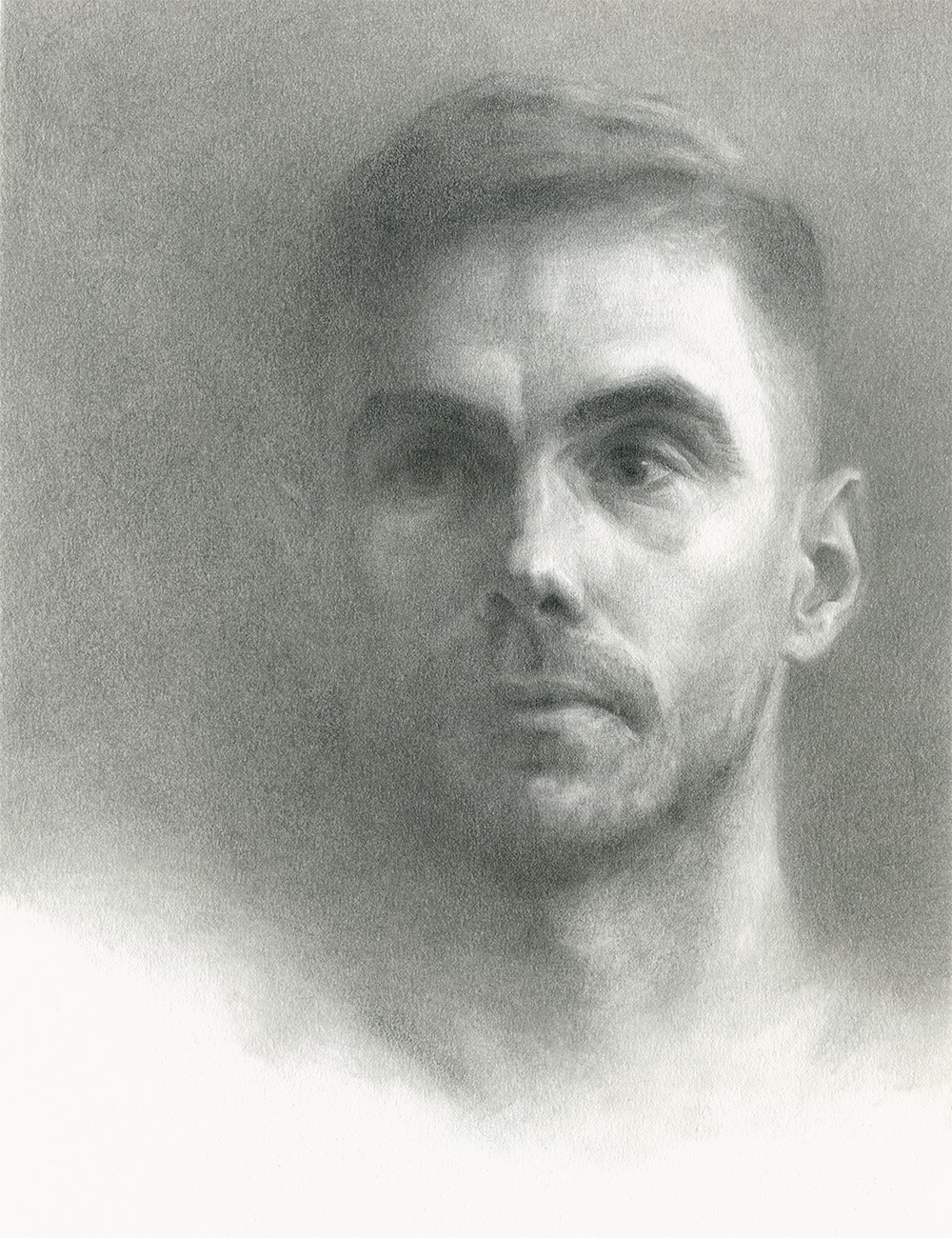 Portrait Drawing in Graphite on Paper, by Artist & Illustrator James Martin